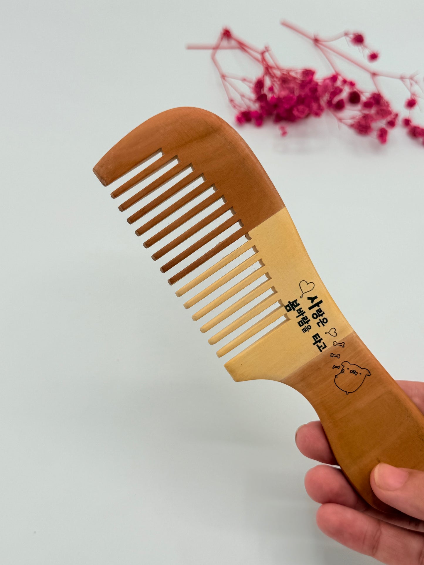 Natural Wooden Comb Set - Neem And Bamboo (4Pcs)