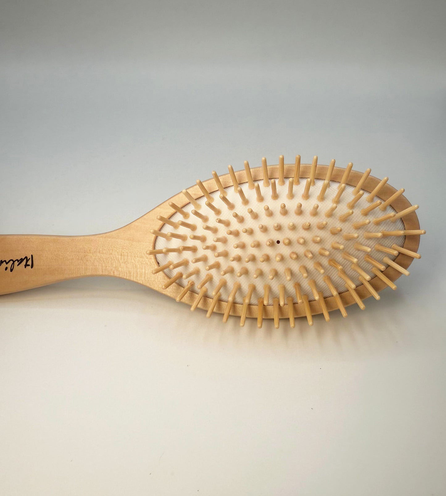 1 Neem Wooden Hair Brush - Loop Style