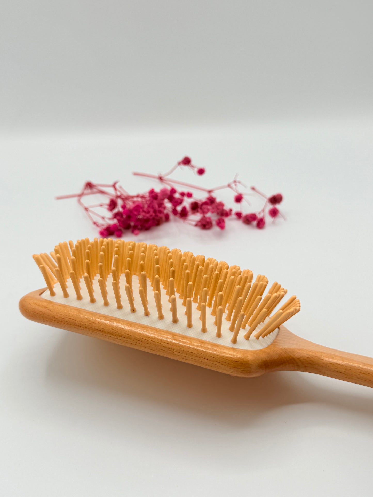 Salon Wooden Paddle Hair Brush – Detangling & Scalp Massage Brush