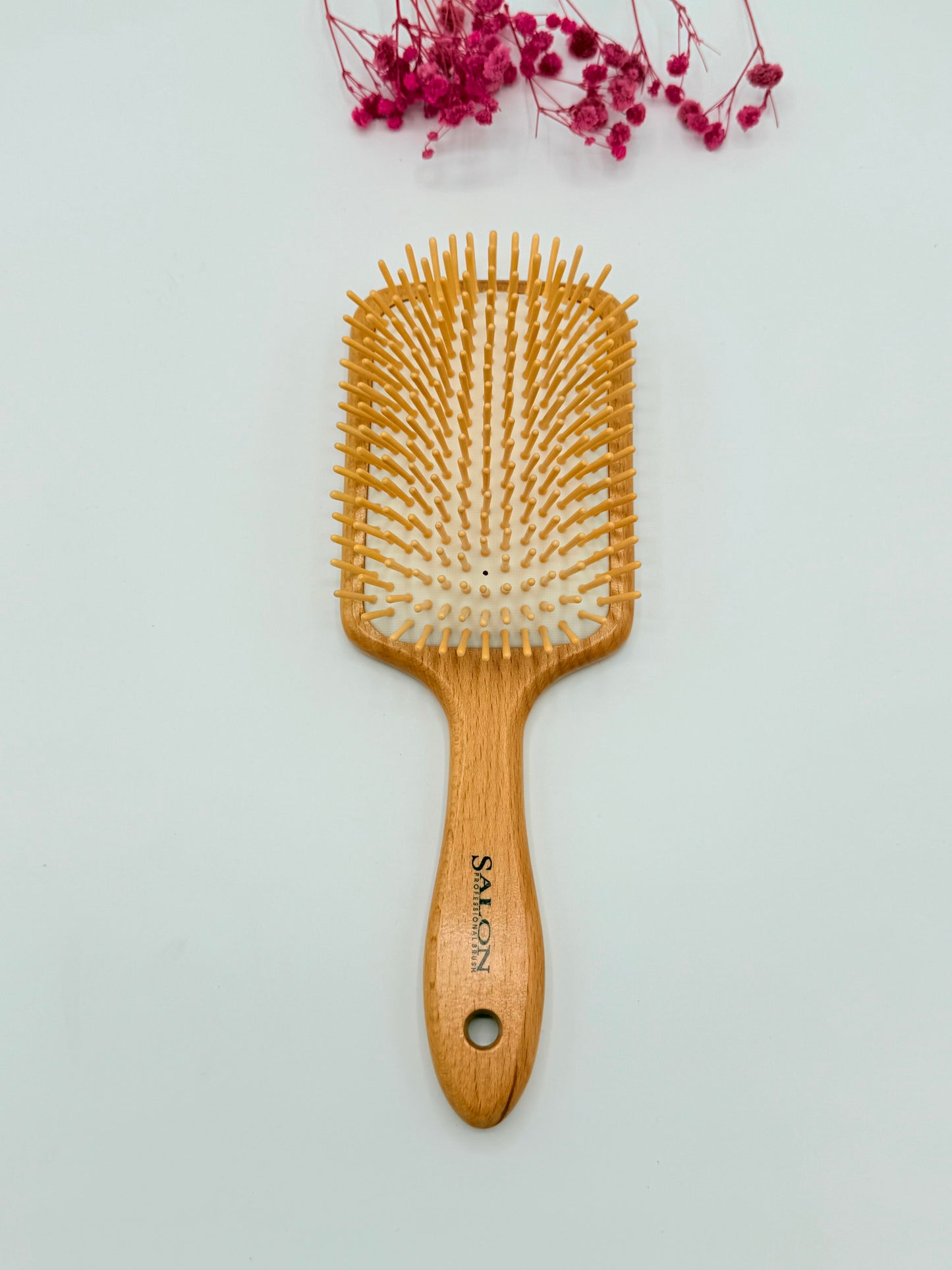 Salon Wooden Paddle Hair Brush – Detangling & Scalp Massage Brush