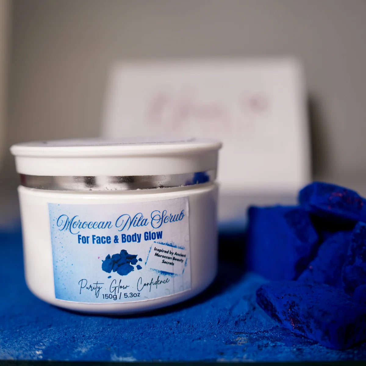 Moroccan Nila Face & Body Scrub – 150g | Brightening, Purifying & Glow Boosting