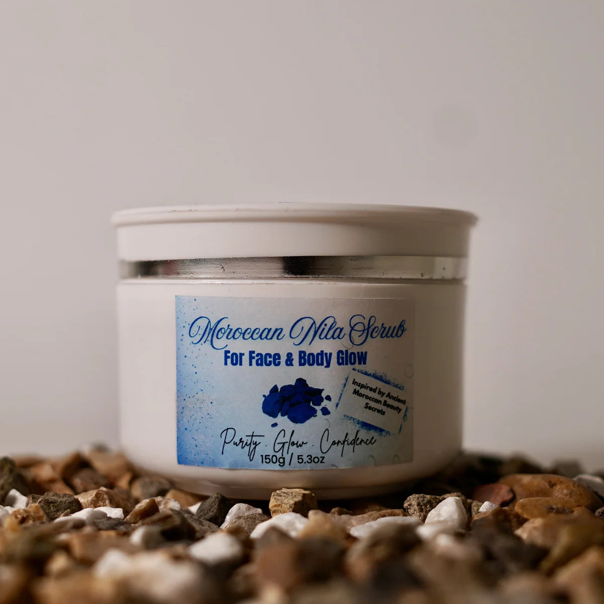 Moroccan Nila Face & Body Scrub – 150g | Brightening, Purifying & Glow Boosting